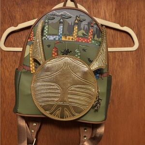 Loungefly Harry Potter Golden Snitch Mini Backpack